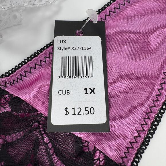 NWT Fredrick's of Hollywood 3 PAIRS of Thong Panties Multicolor Plus Size 1X-2X - Picture 7 of 9